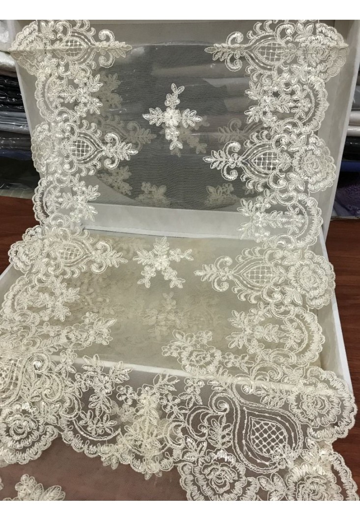 Pwpinkwhitehome 2'li Runner Seti Krem