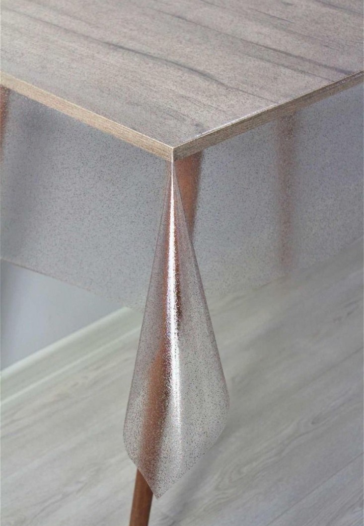 Pvc Şeffaf Simli Silinebilir Masa Örtüsü güldesen