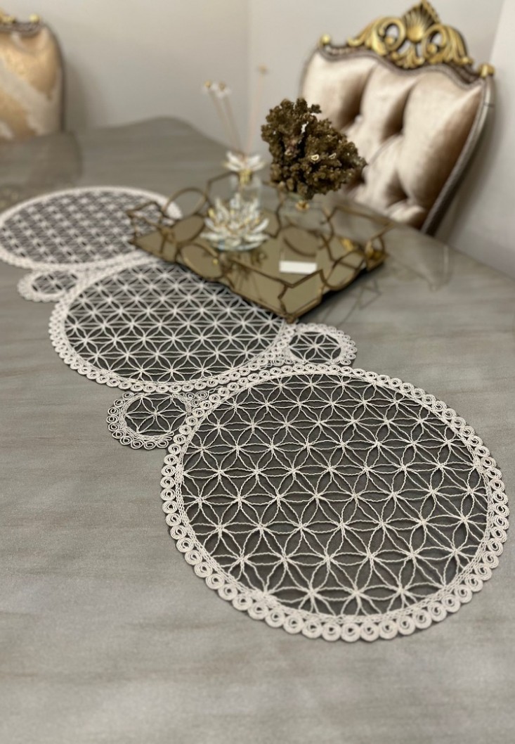 zerrin 35x115 cm runner siyah-gold