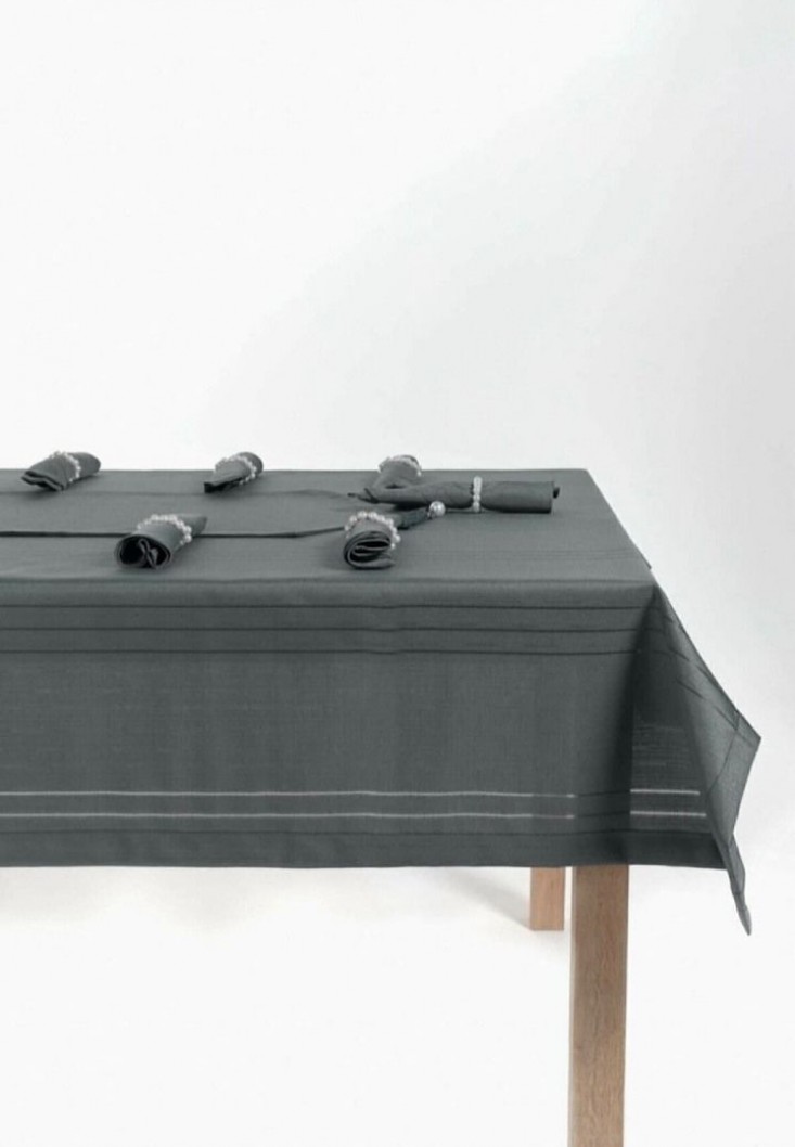 Colber Masa örtüsü Takımı 26 parça antrasit Gri