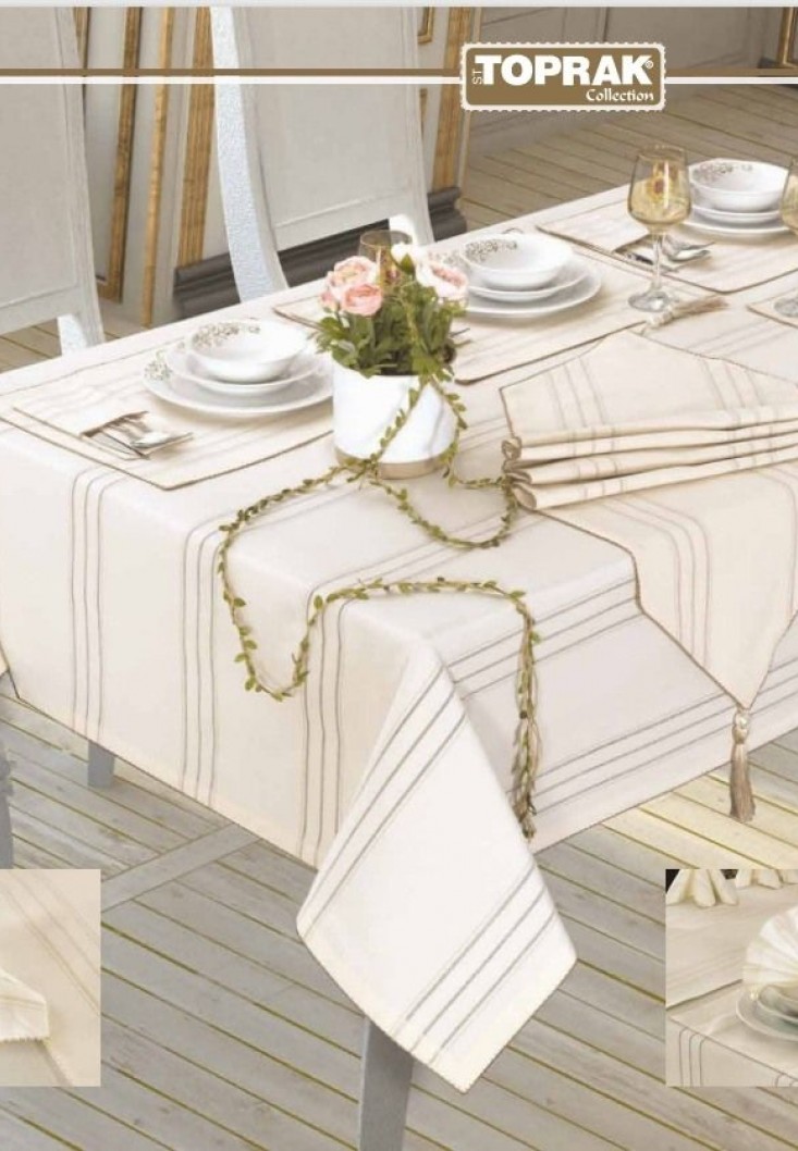 Crown Masa örtüsü takımı 26 parça Amerikan servisli