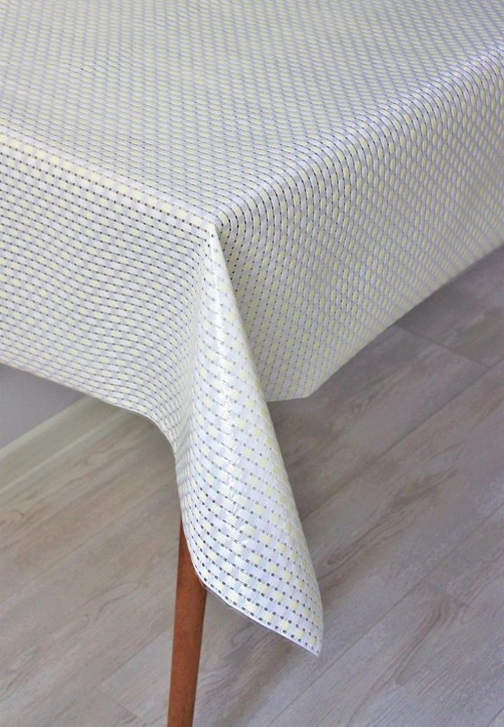 Pvc Şeffaf Kaplama Silinebilir Masa Örtüsü Hasır-476