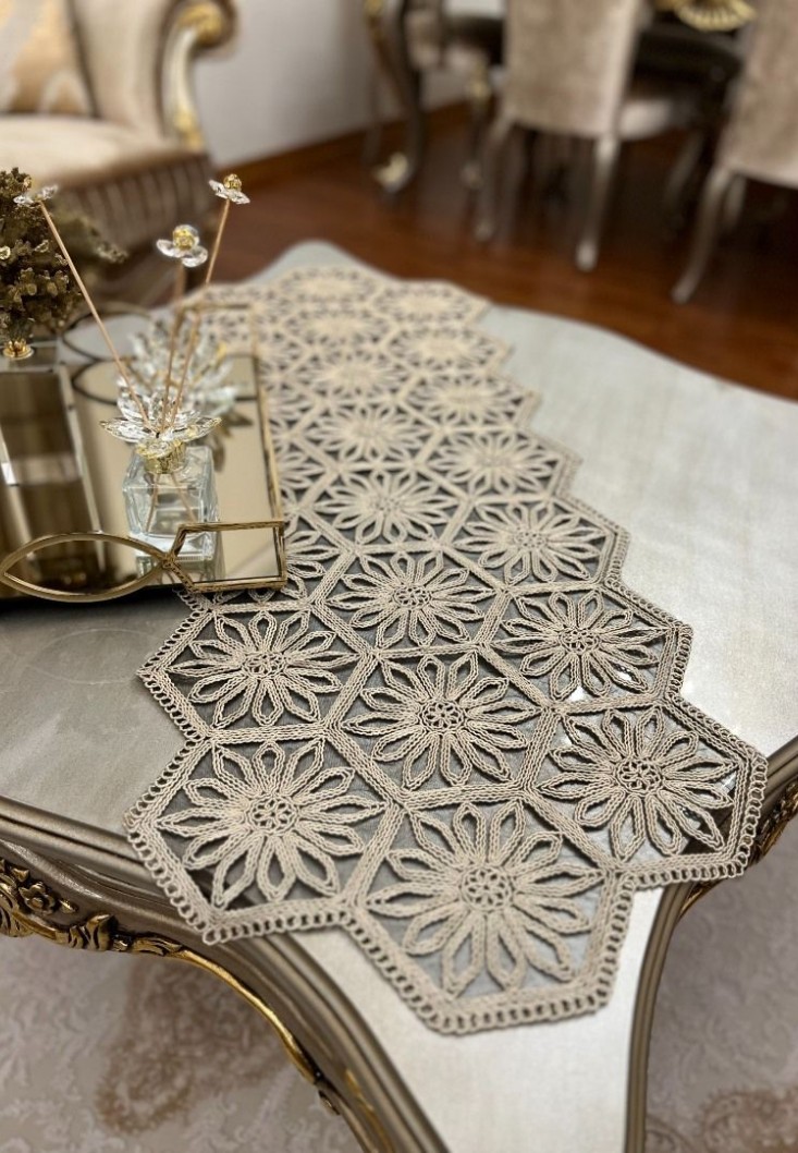 Petek 5 parça kordonlu salon takımı