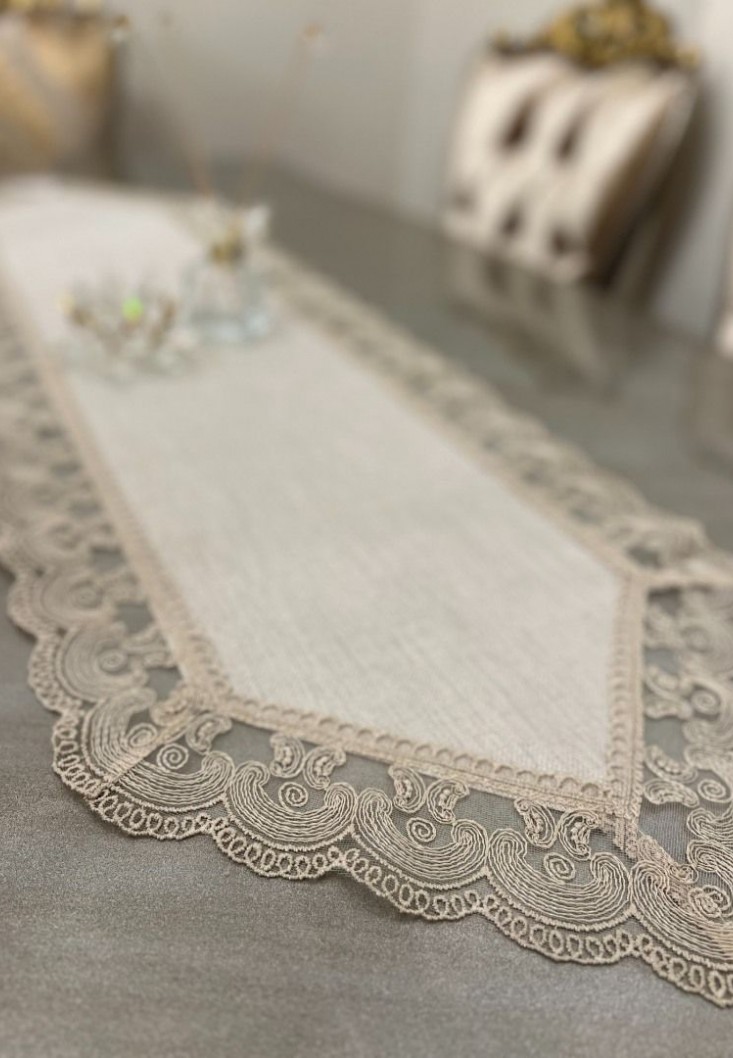 jute linen simli 40x140 cm runner