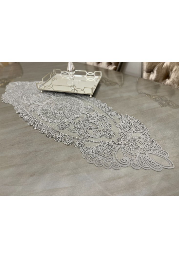 Piraye Runner Kordon İşlemeli 35x145 cm 