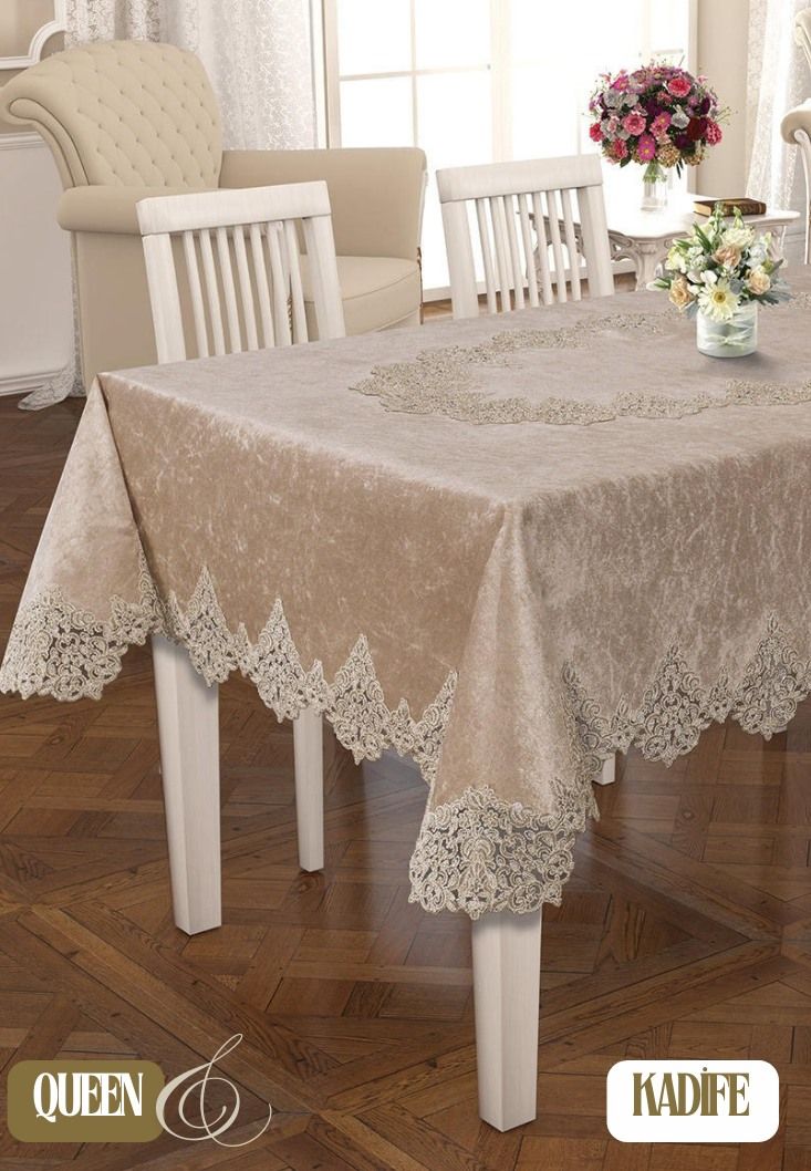 Queen Kadife masa Örtüsü 160x220 cm