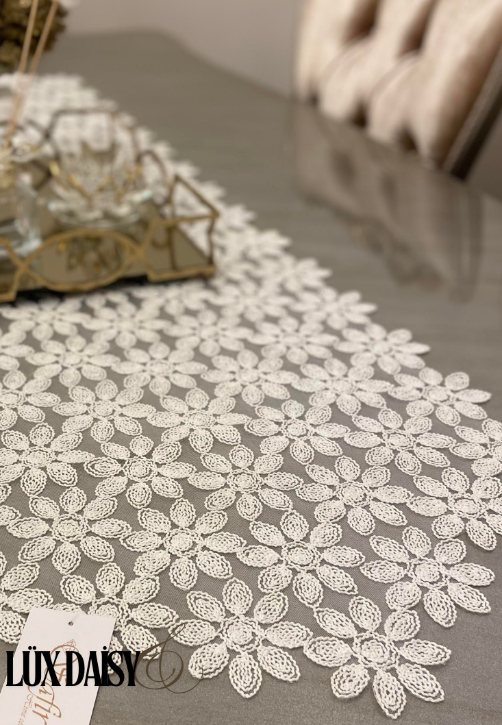 Lüx Daisy Runner kırıkbey 45X140 CM